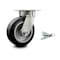 Service Caster 6 Inch Kingpinless Rubber on Aluminum Wheel Swivel Caster with Swivel Lock SCC SCC-KP30S620-RAR-BSL - alternate 1